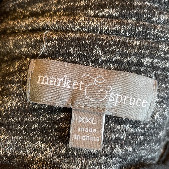 Market & Spruce Stitch Fix Elissa Terry Moto Asymmetric Zip Jacket - Picture 9 of 10